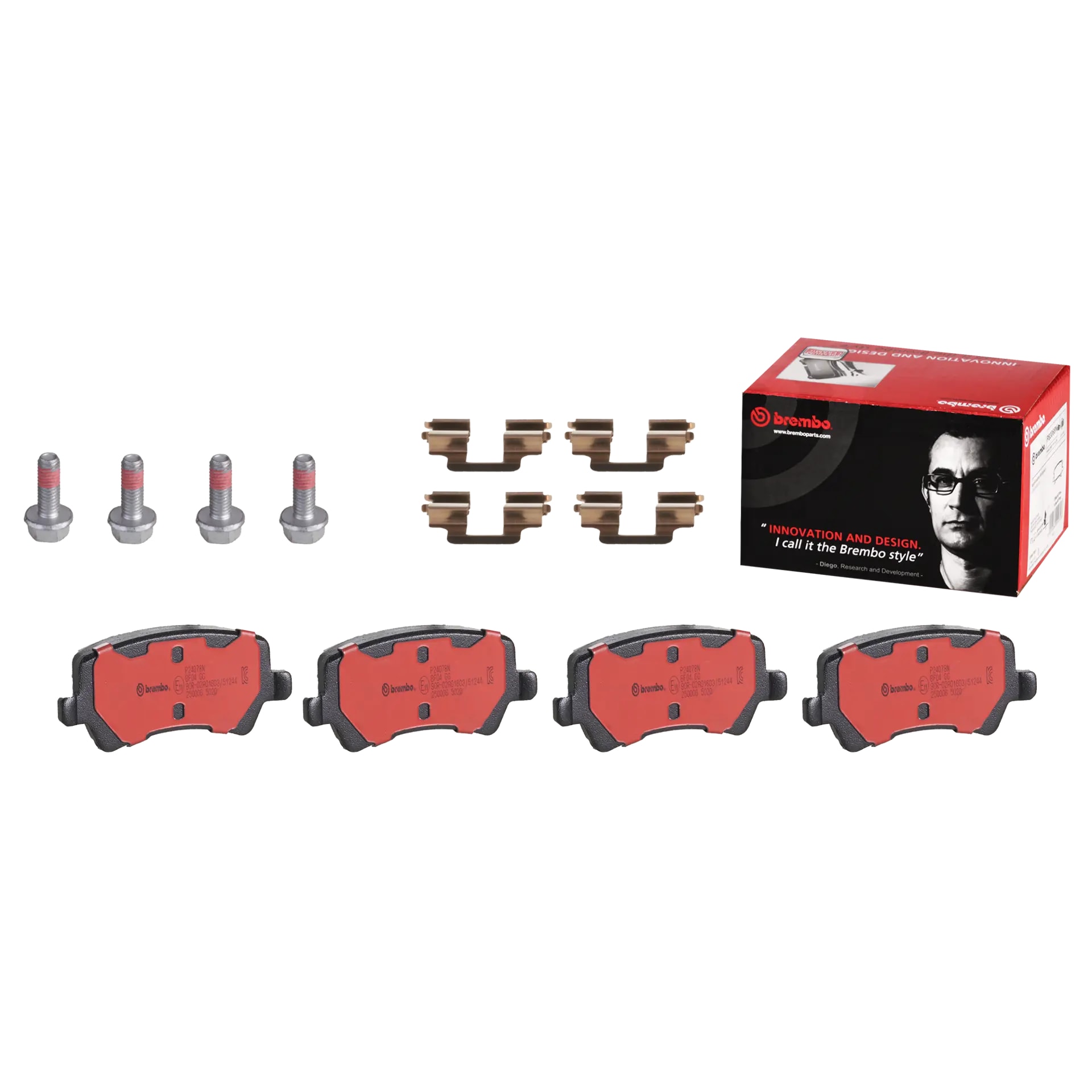 Pastilha Brembo P24078N — foto oficial 1 do catálogo Brembo