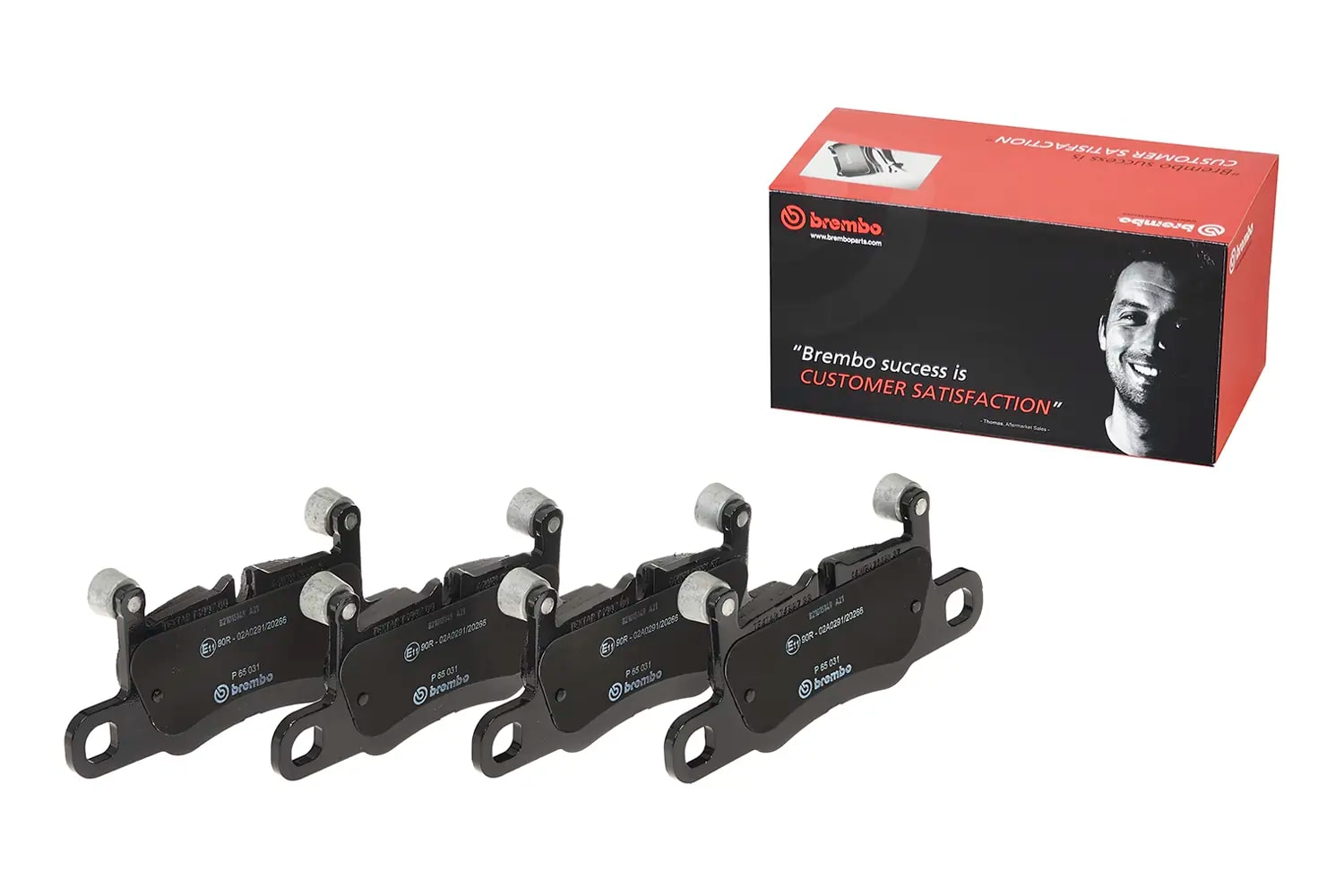 Pastilha Brembo P65031 — foto oficial 1 do catálogo Brembo