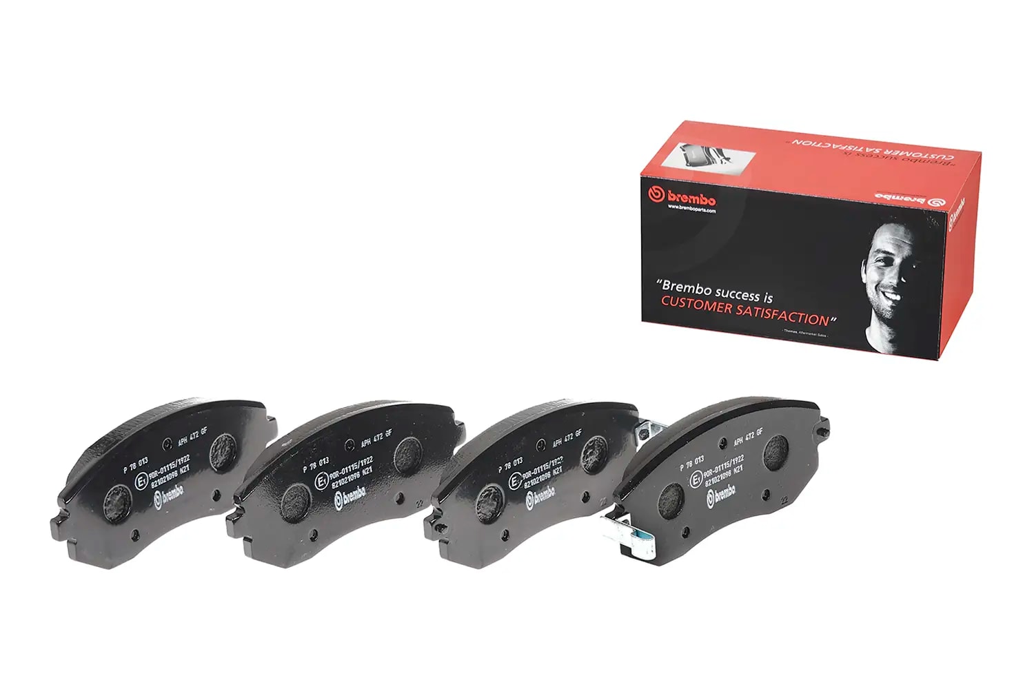 Pastilha Brembo P78013 — foto oficial 1 do catálogo Brembo