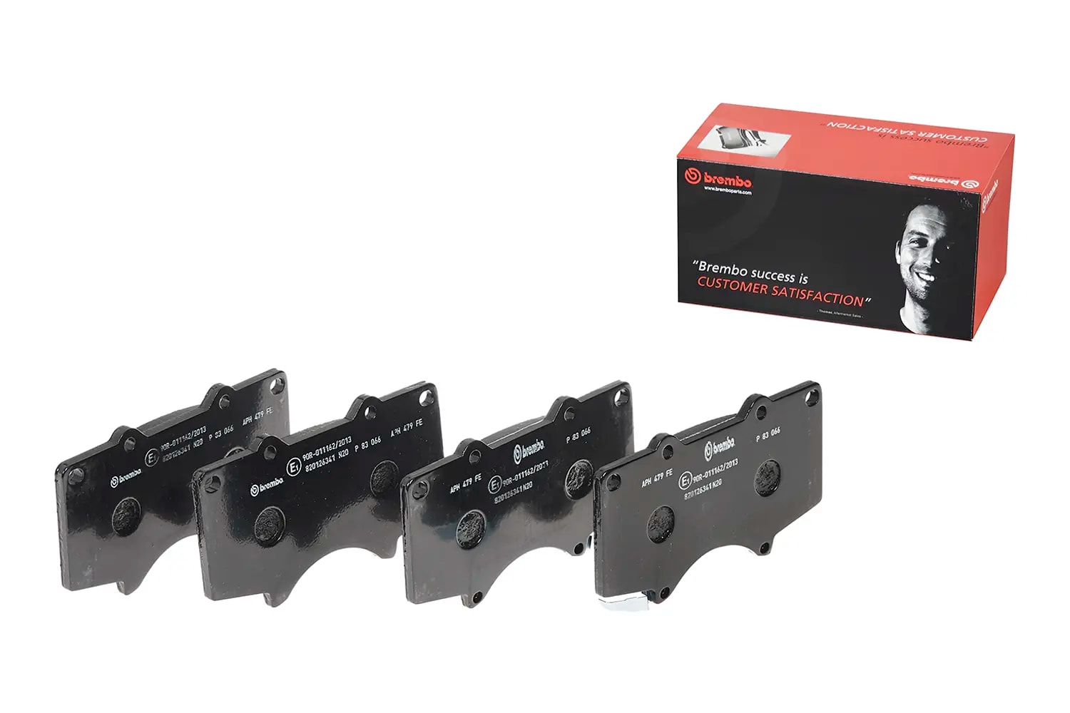 Pastilha Brembo P83066 — foto oficial 1 do catálogo Brembo