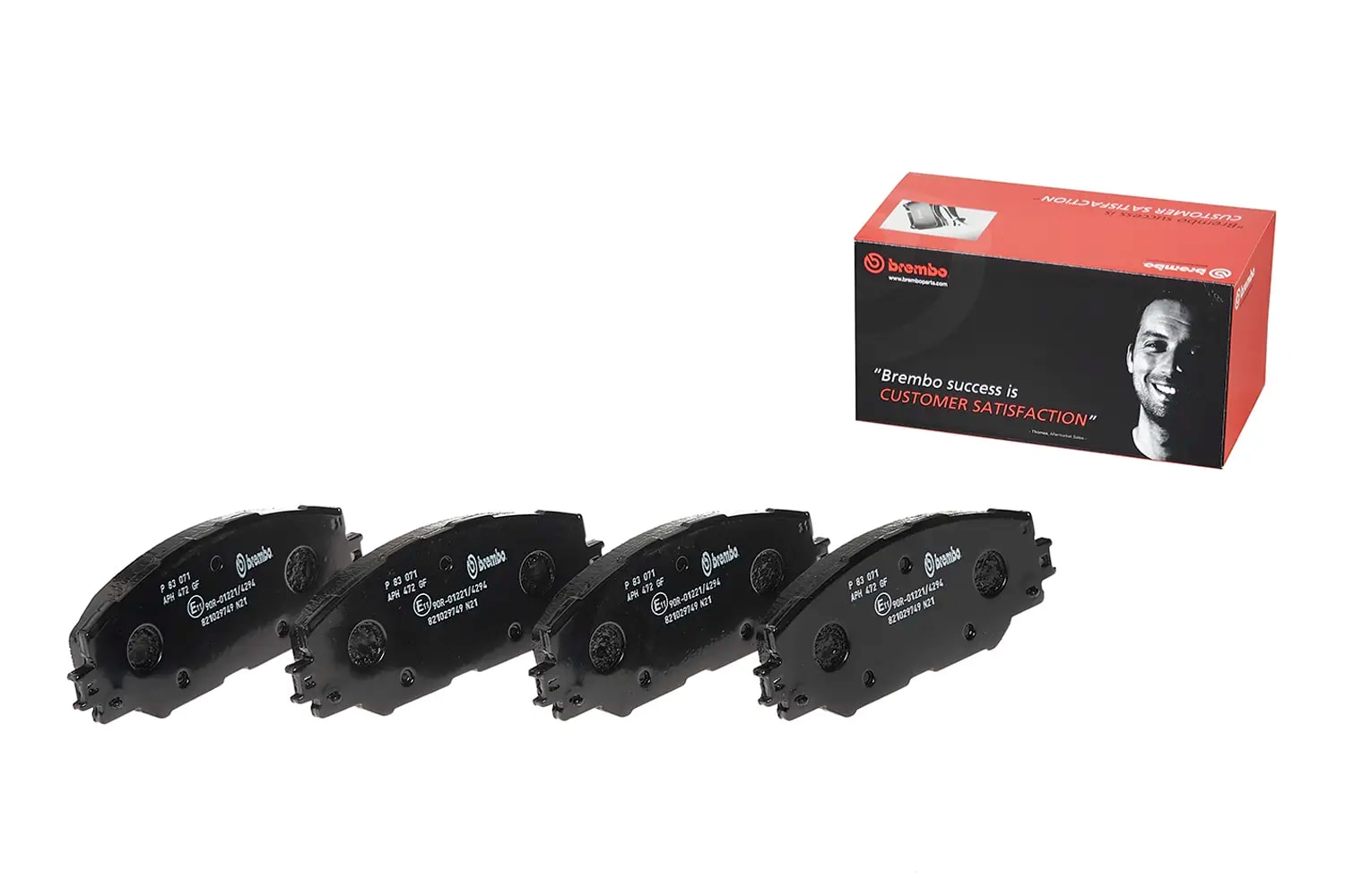 Pastilha Brembo P83071 — foto oficial 1 do catálogo Brembo