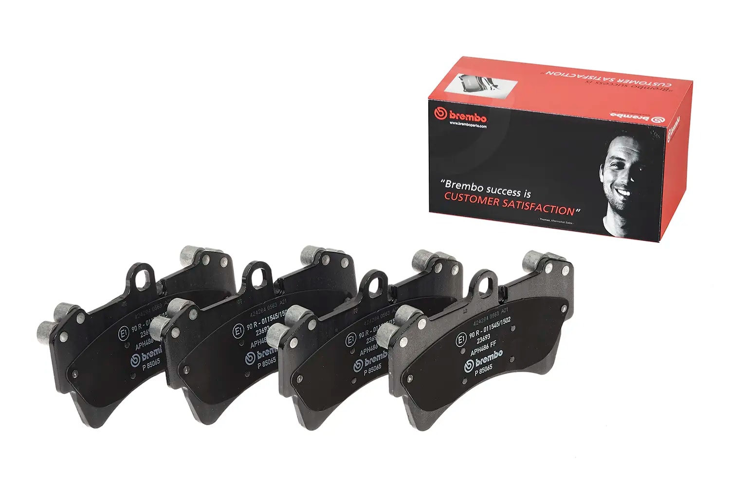 Pastilha Brembo P85065 — foto oficial 1 do catálogo Brembo